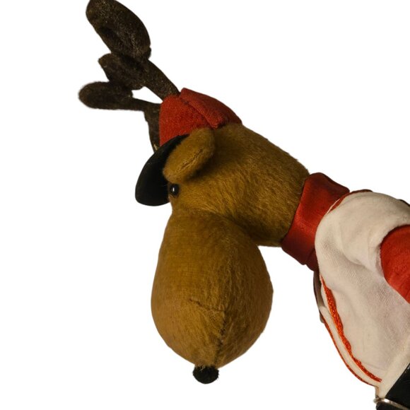 Baseball Reindeer Figurine with Wooden Doll Chair Christmas Sports Decor 15 Inch - Picture 15 of 16